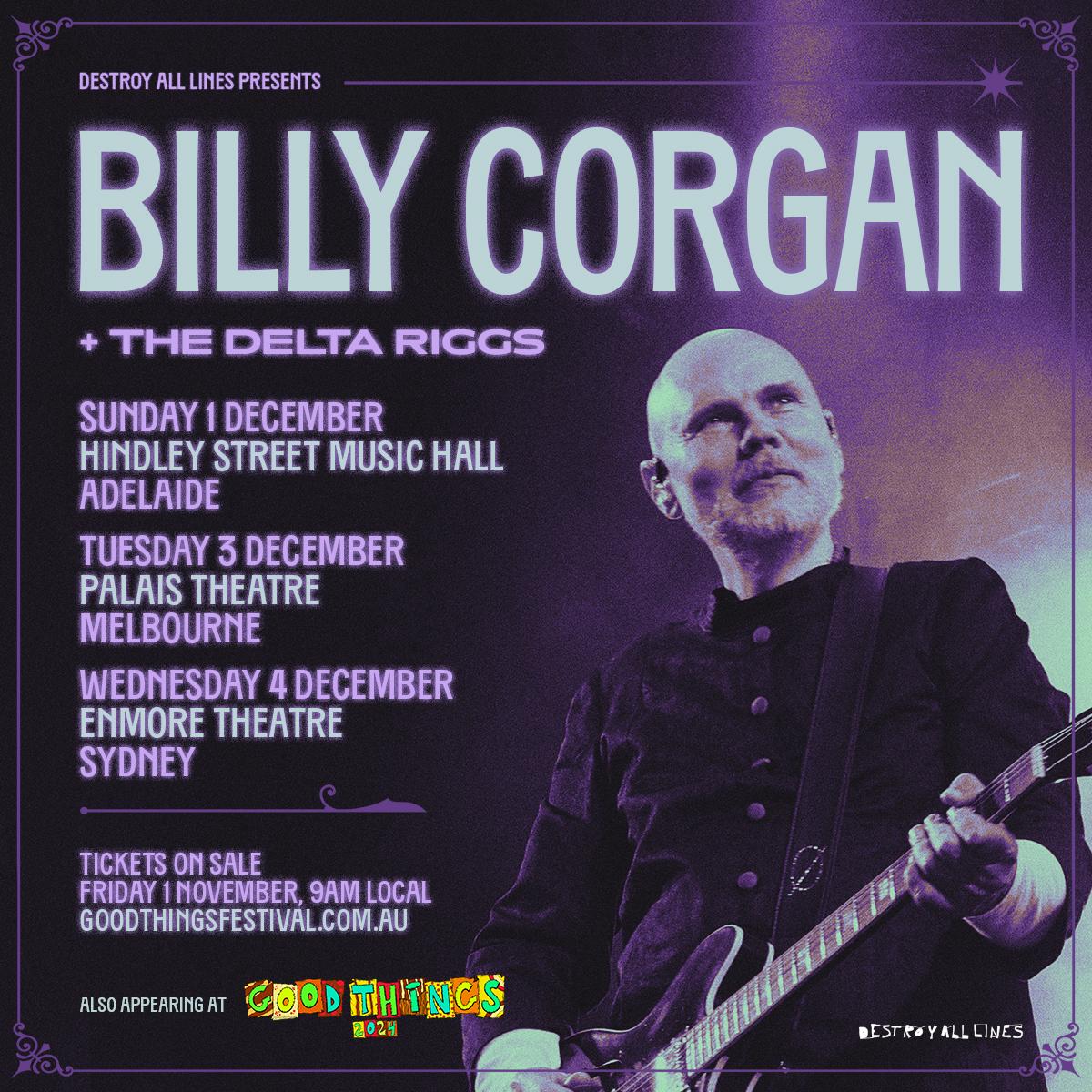 Billy Corgan Australia Tour